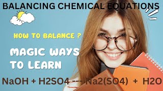 How to BALANCE NaOH  H2SO4  Na2SO4  H2O balancingchemicalequations [upl. by Wendel]