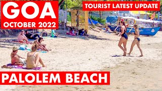 GOA  Palolem Beach  October 2022  South Goa  Goa Vlog  Palolem Market  Watersports Shacks [upl. by Eiblehs]