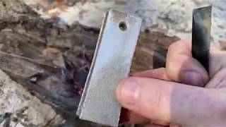 How to use a magnesium fire starter from harbor freight Survival kit must have [upl. by Anihc]