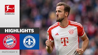 Kane with 56MGoal  FC Bayern München  Darmstadt 98 80  Highlights  Matchday 9 – 202324 [upl. by Drahsar]