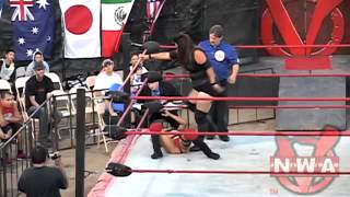 FREE MATCH Ruby Raze vs La Rosa Negra NWA [upl. by Ahsinom12]