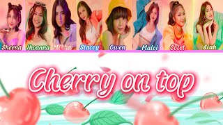 Bini  Cherry on top FULL LYRICS [upl. by Skurnik]