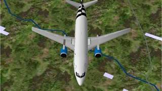 Microsoft Flight Simulator 98  Glasgow to London  Go Fly 737300 [upl. by Lenuahs]