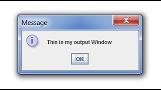 How to show output window in Java Java for begginers [upl. by Vary514]