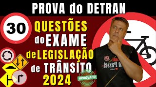 Simulado do DETRAN 2024 Questões da Prova teórica do DETRAN 2024 Exame legislação de trânsito 2024 [upl. by Garibull]