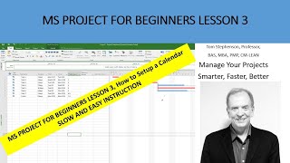 How to setup a calendar and insert holidays in MS Project for beginners [upl. by Bradley603]