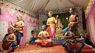 Aigiri nandini song dance performance by shlokasumedha in my layout [upl. by Hcab762]