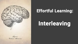 Effortful Learning  Interleaving [upl. by Lyman]