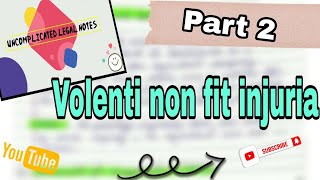 Volenti non fit Injuria  Part 2  Consent of plaintiff obtained by fraud [upl. by Ailem]