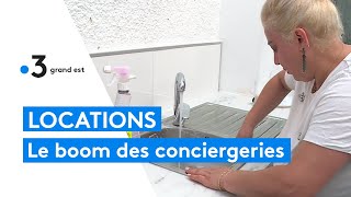 Le boom des conciergeries pour les locations de courte durée à Reims [upl. by Euqinay]