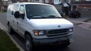 2001 Ford E350 Cargo Van Startup Engine amp In Depth Tour [upl. by Hnad57]