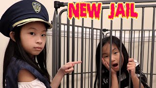 Pretend Play Police Kaycee Escape NEW Jail [upl. by Eiten]