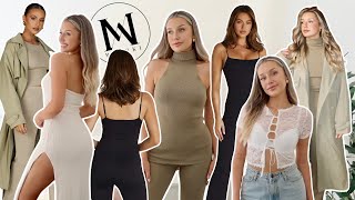 MESHKI TRY ON HAUL  Neutrals and Staples [upl. by Wachter]