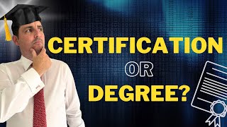 Cybersecurity Whats better Degree or Certifications in 2024 [upl. by Leasia]