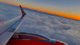 4K – Gorgeous Amsterdam Sunrise Takeoff – EasyJet – Airbus A320200N – AMS – OELSN – SCS 1239 [upl. by Niliram]