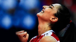 VOlleyball Skills by Hande Baladın  Power Spikes  VNL 2019  HD [upl. by Reeva]