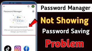 Password manager not working 2024  Password manager Save password not showing problem 2024 [upl. by Geldens]