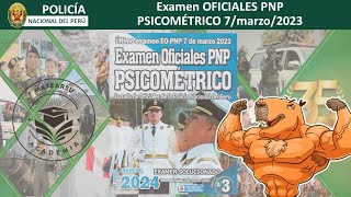 RESOLUCIÓN Examen EOPNP 7 de marzo 2023 Examen Oficiales PNP PSICOMÉTRICO [upl. by Krutz]