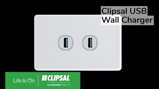 Clipsal USB Wall Charger  For Busy People [upl. by Oemor]