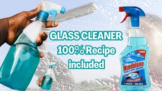 HOW TO MAKE GLASS CLEANER  100 formula included [upl. by Hujsak]