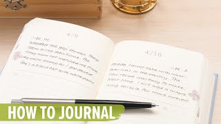 How to Journal Writing Tips Journal Topics and More [upl. by Llemej]