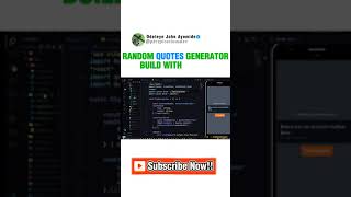 Random Quote❤️ Generator  JavaScript 👨‍💻Comment source code to get source code javascript coding [upl. by Kirstyn456]