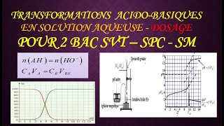 Cours chimie 6 Transformation AcidoBasique en solution aqueuse  Dosage Acidobasique [upl. by Endor986]