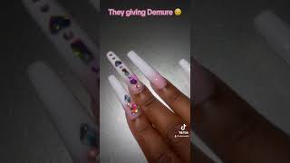 1st attempt acrylic ombre begginernailtech nails summernaildesigns demure viralvideo [upl. by Ollehcram]