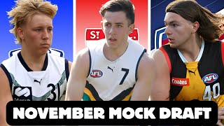 2024 AFL Mock Draft November Edition [upl. by Manda]