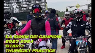 Ranch la 100KM dei Campioni 2024 started Thursday practice flattrack race practice [upl. by Aicilav]