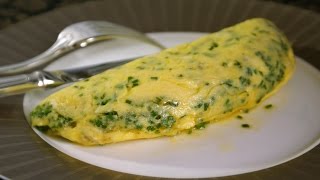 Omelette roulée aux fines herbes [upl. by Ho]