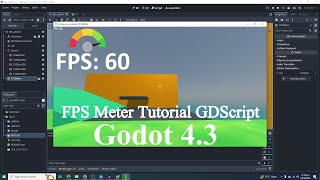 Godot 4 FPS Meter Tutorial Godot 43 Show FPS on Screen PCMobile  GDScript [upl. by Dardani]