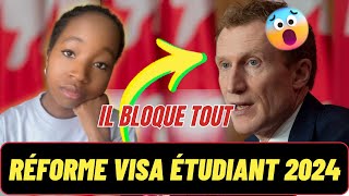 🇨🇦 Visa Étudiant 2024  Mauvaises nouvelles ❌ [upl. by Leigha]