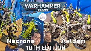 10th Edition  Necrons vs Aeldari  Warhammer 40k Battle Report [upl. by Jeffry]