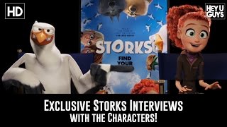 Storks Movie Exclusive Interviews with the Animated Stars [upl. by Nandor]