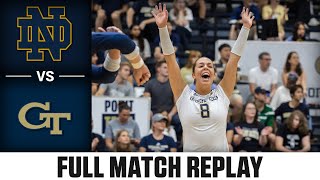 Notre Dame vs Georgia Tech Full Match Replay  2023 ACC Volleyball [upl. by Eleanora]