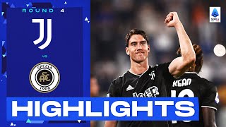 JuventusSpezia 20  Vlahovic and Milik score in Juve win Goals amp Highlights  Serie A 202223 [upl. by Ettelracs]