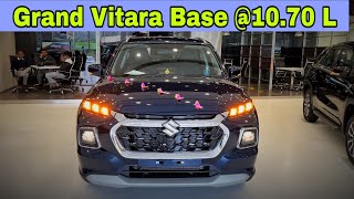 2024 Maruti Grand Vitara Sigma  Grand Vitara Base Variant 1070 Lakh [upl. by Aikat]