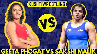 Geeta Phogat vs Sakshi Malik  देश का नंबर 1 कुश्ती वीडियो [upl. by Sterner]