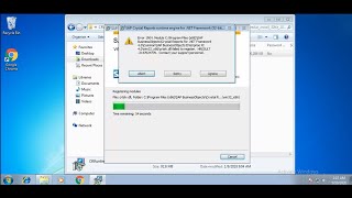 How to resolve  Fix Crystal Report Installation Error 1904  crtslvdll failed to register [upl. by Pollard]