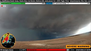 Kansas Severe Storms 102124  Live Storm Chase Archive [upl. by Flemings]