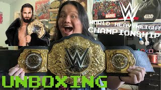 ITS BEAUTIFUL WWE World Heavyweight Championship Replica Title Belt 2023 UNBOXING [upl. by Airelav]