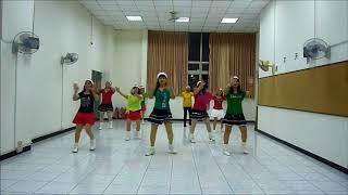 1234 Feliz Navidad  Line Dance by Sally Hung Taiwan [upl. by Largent]