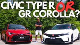 Civic Type R or GR Corolla We Take Both For A Drive To Have Some Fun [upl. by Assilana174]