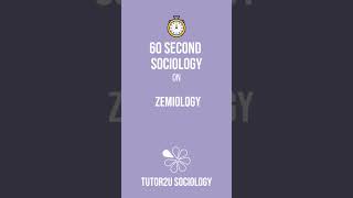 Zemiology  60 Second Sociology Crime and Deviance [upl. by Nnahs]