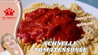 Schnelle Tomatensoße mit nur 3 Zutaten Silkeswelt [upl. by Joceline]