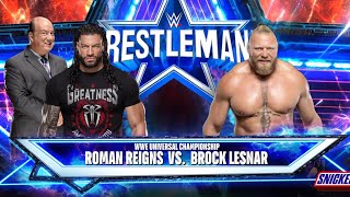 WWE 2K24 Roman Reigns Vs Brock Lesnar  Winner Takes All  Wrestemania 38 [upl. by Sane]