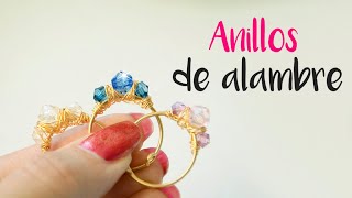 Cómo hacer anillos de alambre ajustables y bonitos217 😍😍 [upl. by Oesile]