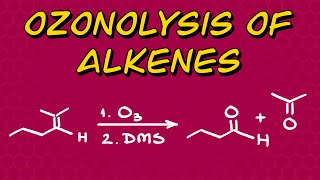 How to Draw the Ozonolysis of Alkenes Product EASY [upl. by Natala]