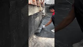 The process of waterproofing a roof Goodtools and machinery make work easy [upl. by Featherstone561]